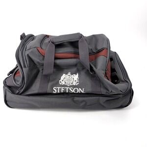 Stetson Westernwear Rolling Wheeled Carry-On Travel Duffle Bag Luggage Cowboy